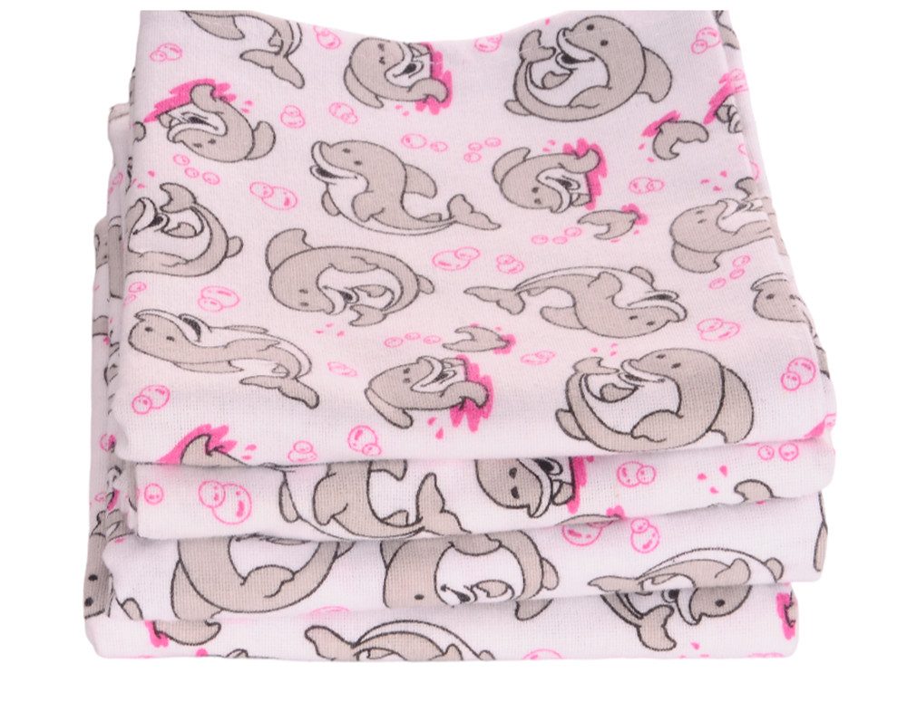Spucktuch Baby Spucktücher 4er Pack Flanellwindeln 60x80cm Flanelltücher