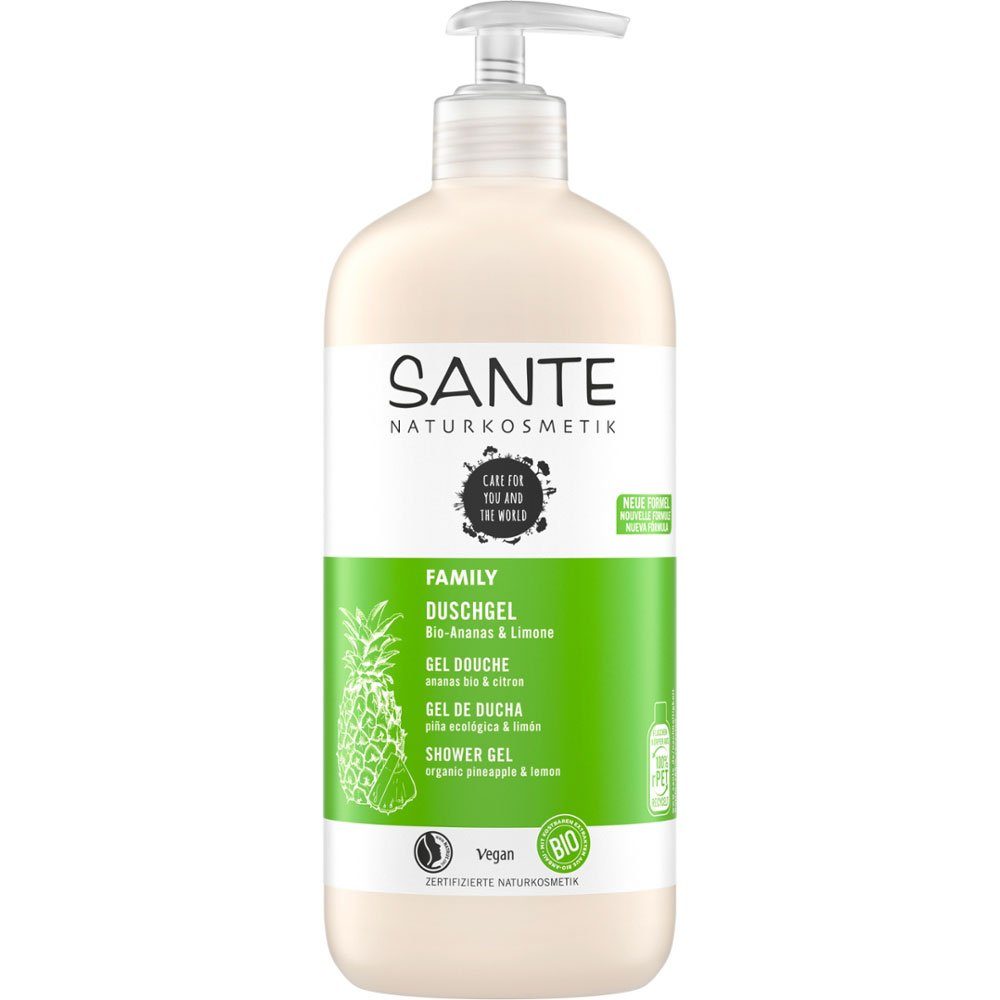 SANTE Duschgel FAMILY Bio-Ananas Limone, 500 ml