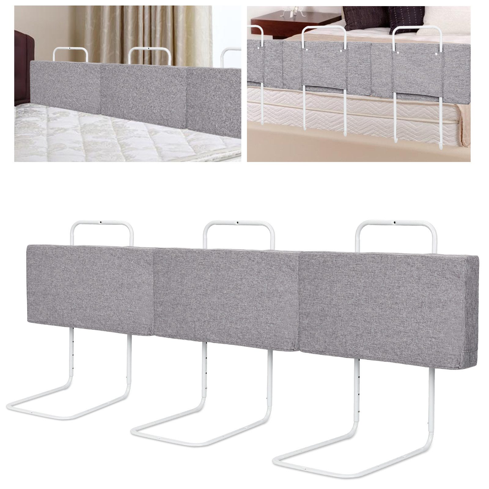 Clanmacy Bettschutzgitter Bettgitter Bettschutzgitter Kinder Verstellbares Seitenschutz 50/60cm (1 St)