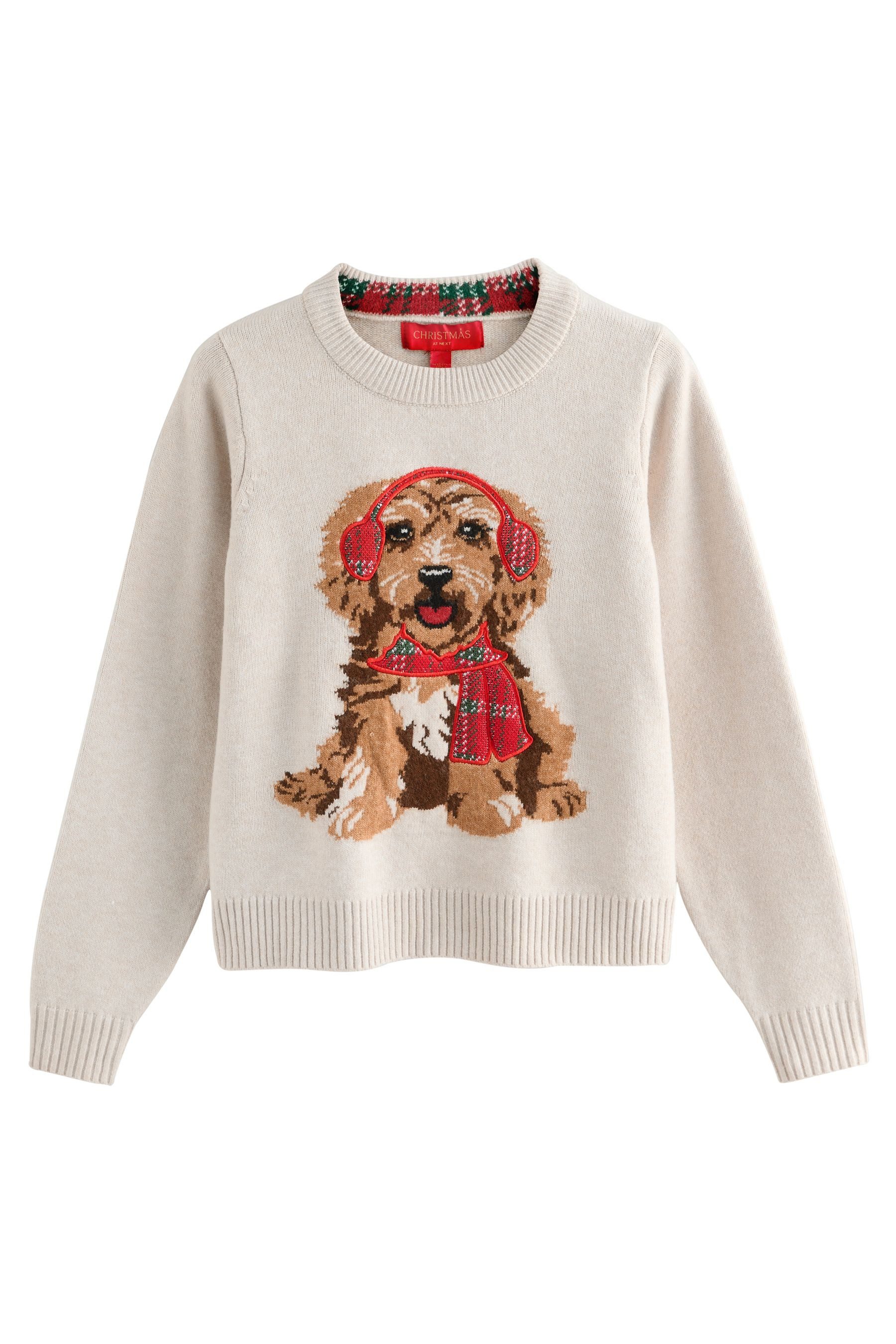 Next Strickpullover Langärmeliger Weihnachtspullover, Kurzgröße (1-tlg) günstig online kaufen