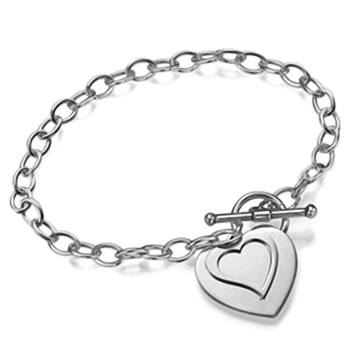 Schmuck-Elfe Silberarmband Herz Romantic Classic, 925 Silber