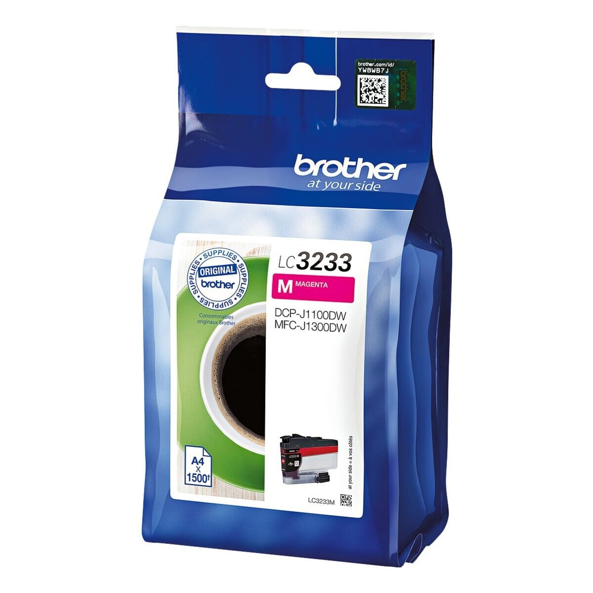 Brother LC-3233M Tintenpatrone (Original Druckerpatrone, magenta)