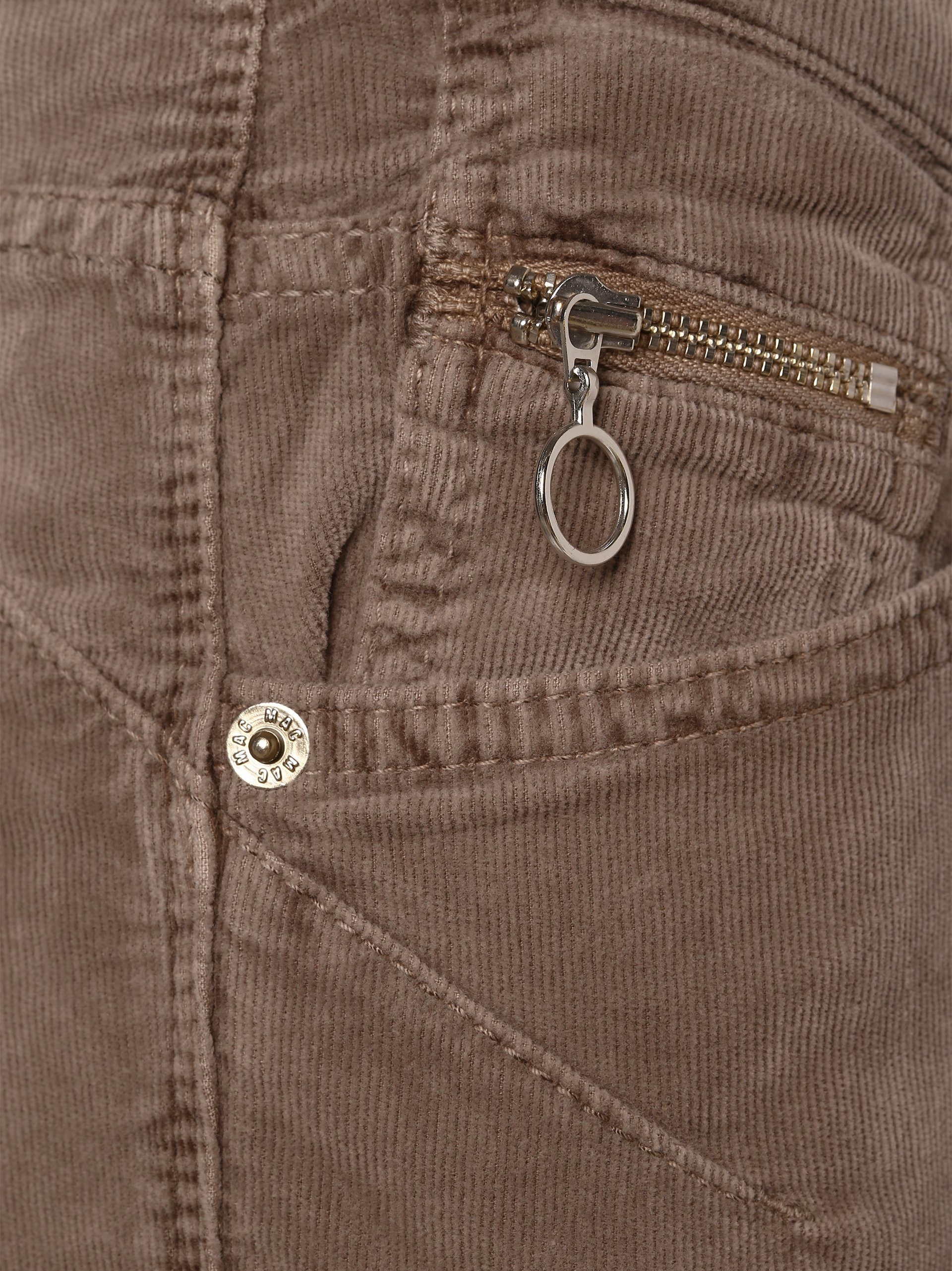 MAC taupe Slim Rich 5-Pocket-Hose