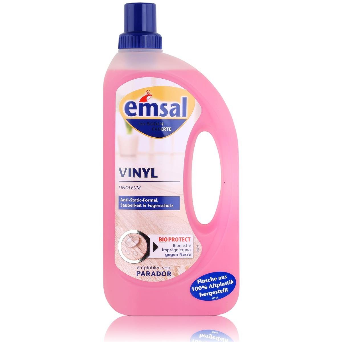 emsal emsal Bodenreiniger für Vinyl Linoleum 1L mit Anti-Static-Formel (1er Fussbodenreiniger