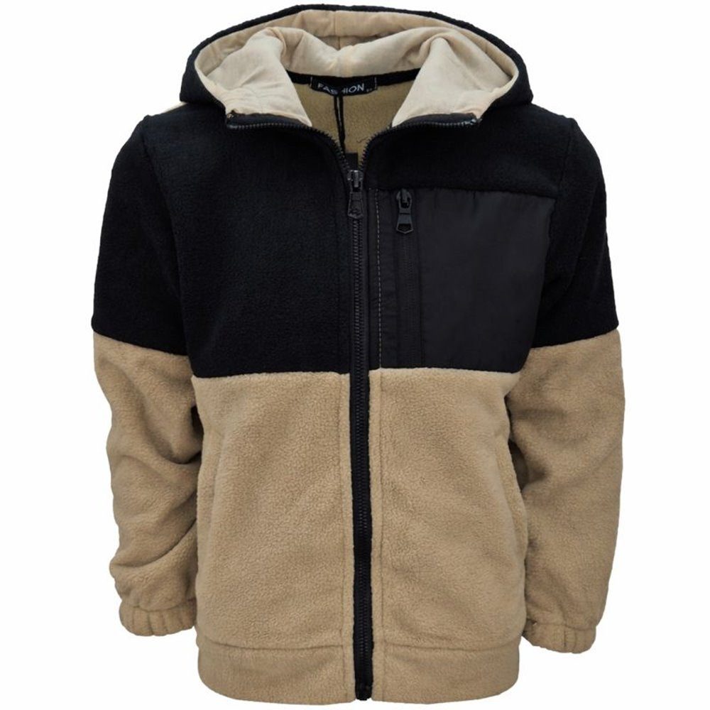 Fashion Boy Kapuzenfleecejacke Fleecejacke, Jacke, Sweatjacke, Kuscheljacke JH116e