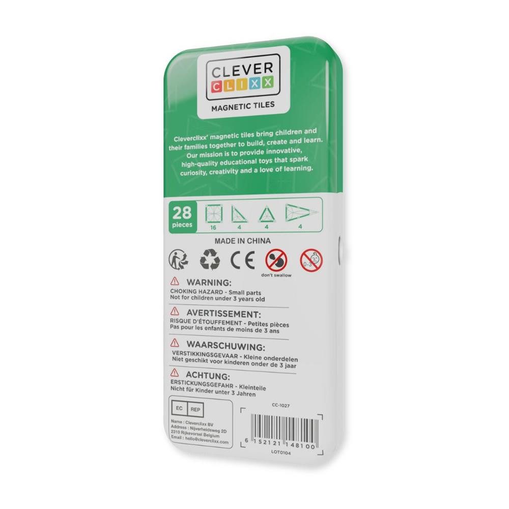 Cleverclixx Cleverclixx Mini Tiles Pack Pastellfarben – 28 Teile Magnetspie günstig online kaufen