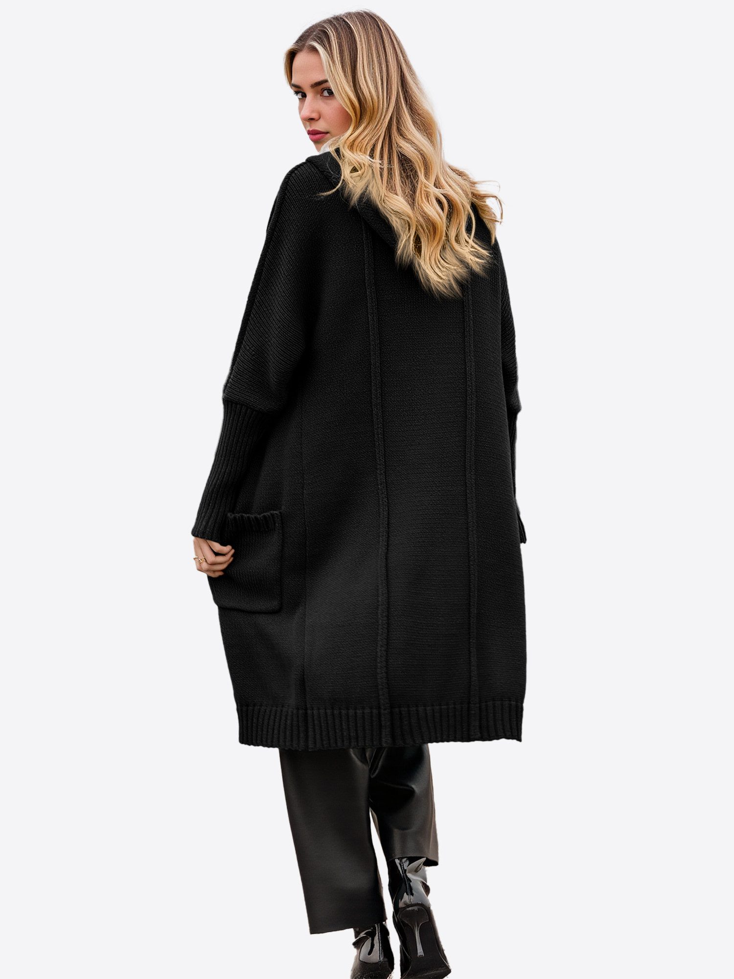 Imily Bela Cardigan Damen Long Cardigan mit Kapuze (Packung, 1-tlg., 1per-P günstig online kaufen