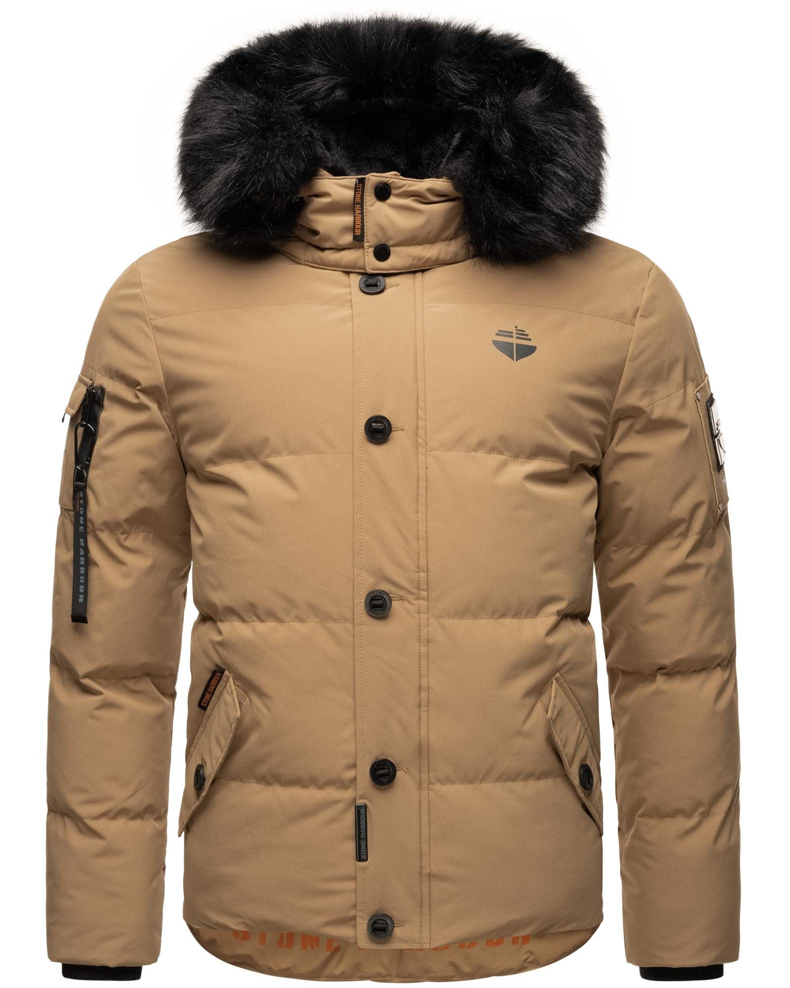 Stone Harbour Winterjacke Halvaar stylischer Winterparka mit abnehmbarer Kapuze