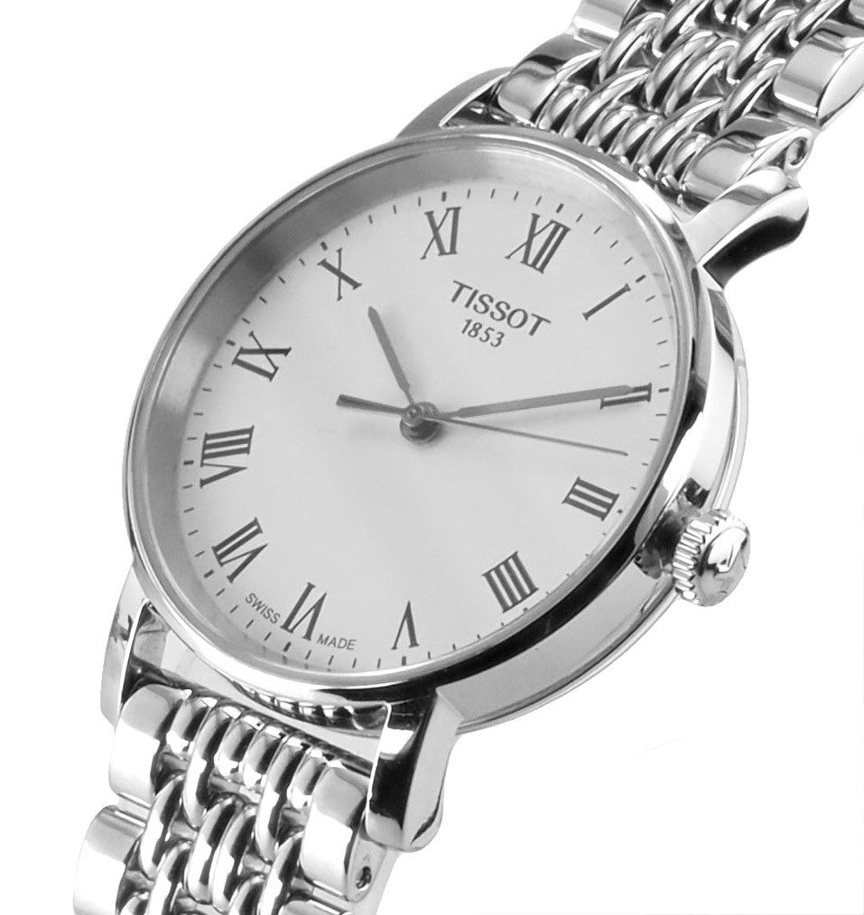Tissot Schweizer Uhr Damen Uhr 30 mm Ø T1092101103300 Everytime Small, Saphirglas
