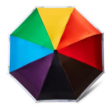 Klein & More Taschenregenschirm PANTONE Taschenschirm PRIDE Regenbogen, Im Etui etwa 22 x 6.5 cm groß