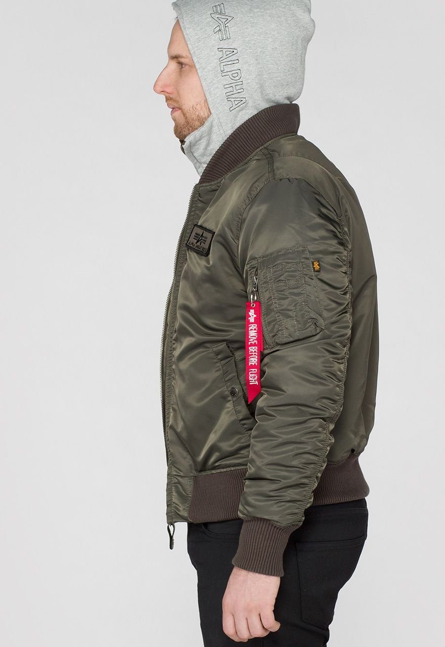 Alpha Industries rep.grey D-Tec Kurzjacke Ma-1