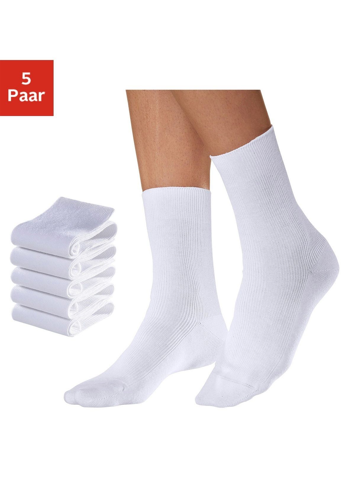 Go in Arbeitssocken (Set, 5-Paar) für medizinische Berufe | Lange Socken