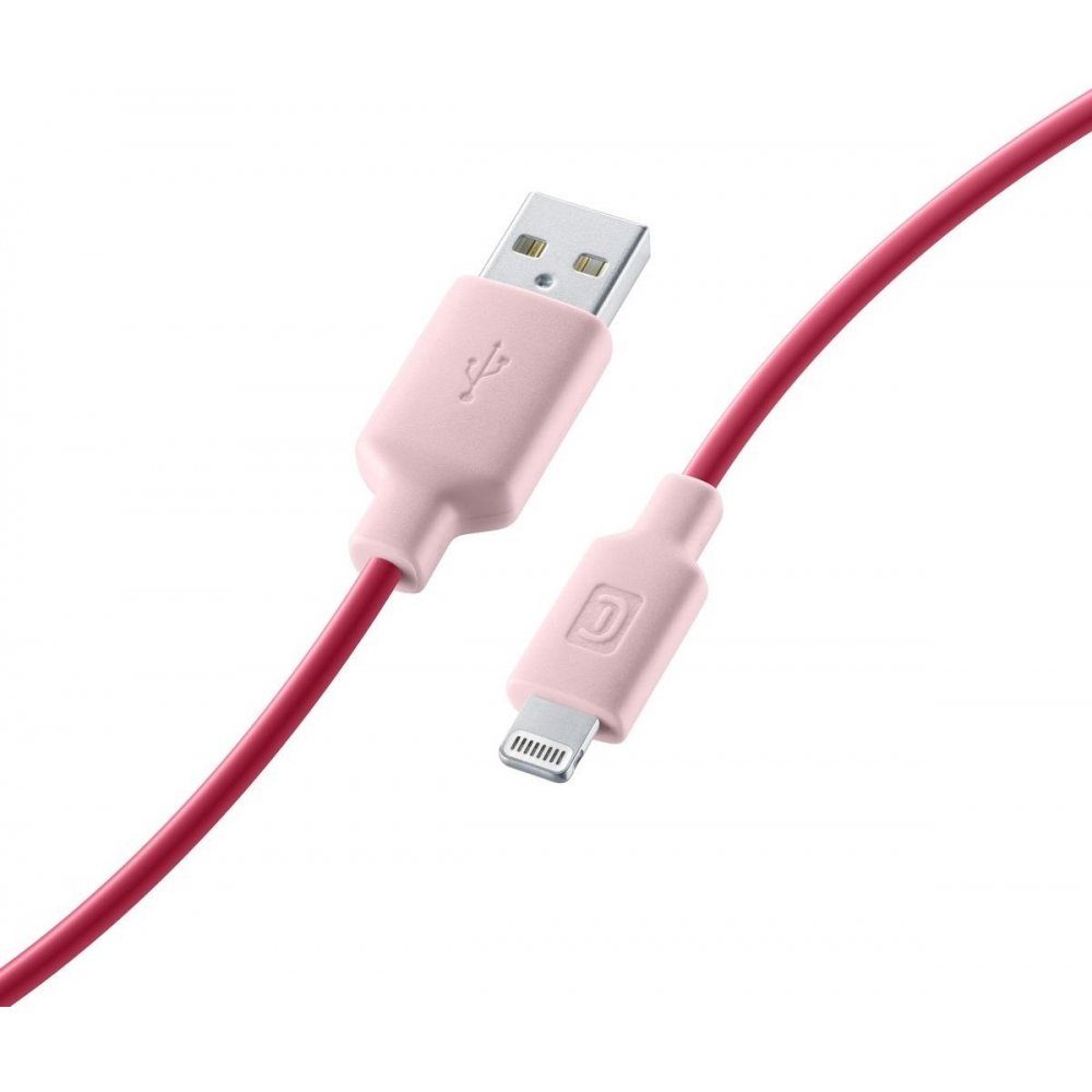 Style Color Cable USB-A auf Lightning 1 m - Datenkabel - rosa Lightningkabel