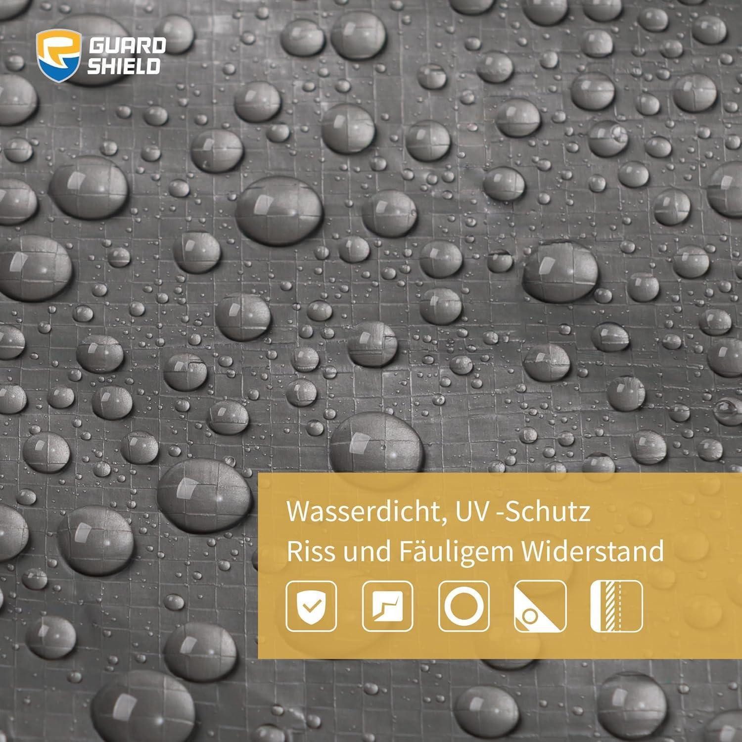 Produktbild von 4m X 6m Extra Robuste Wasserdichte Abdeckplane – Silber, 350 G/m², Heavy Duty Von Bradas Für Bau, Pool Und Garten