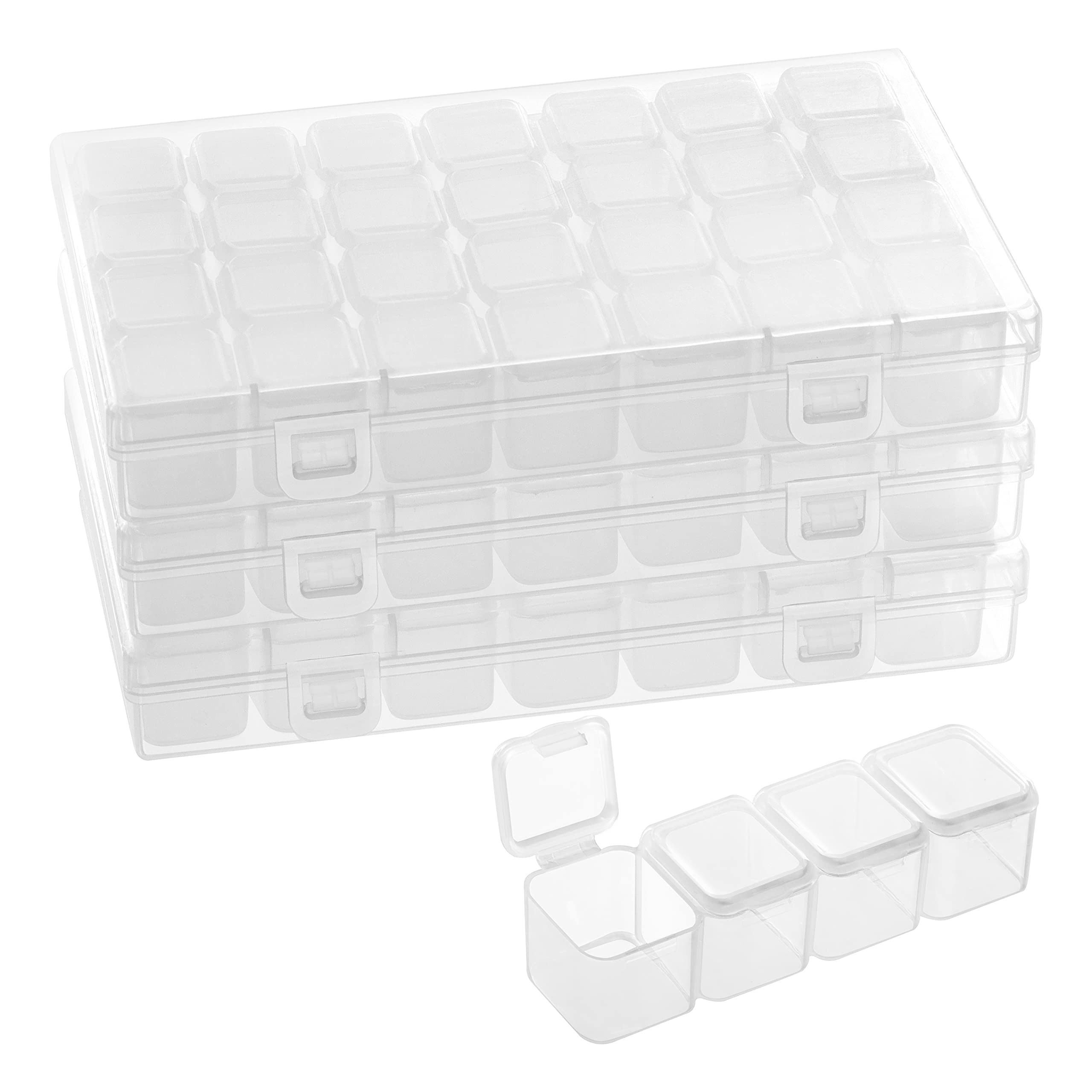 Schmuckständer Kunststoff Aufbewahrungsboxen für kleine Gegenstände (3er Set)