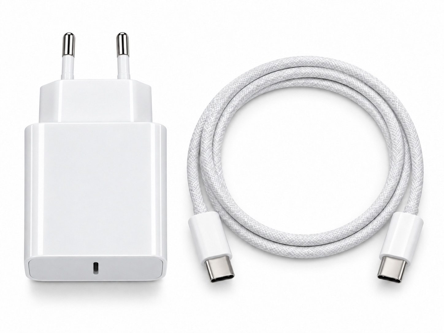 Ventarent 45W USB-C Ladeset für Microsoft Surface USB-Ladegerät (3000 mA, Set, 2-tlg., mit USB-C-auf-USB-C-Gewebekabel, 45 W, Power Delivery, PPS)