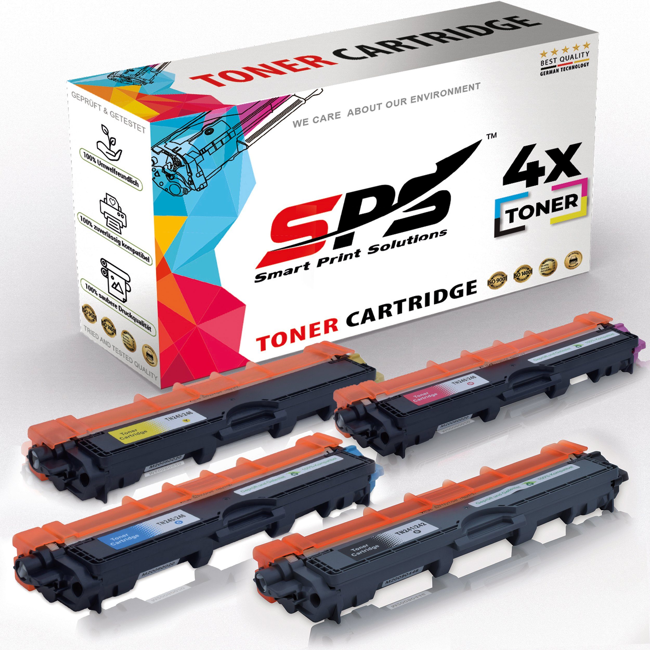 SPS Tonerkartusche Kompatibel für Brother HL-3170 TN-241BK TN-245C, (4er Pack)