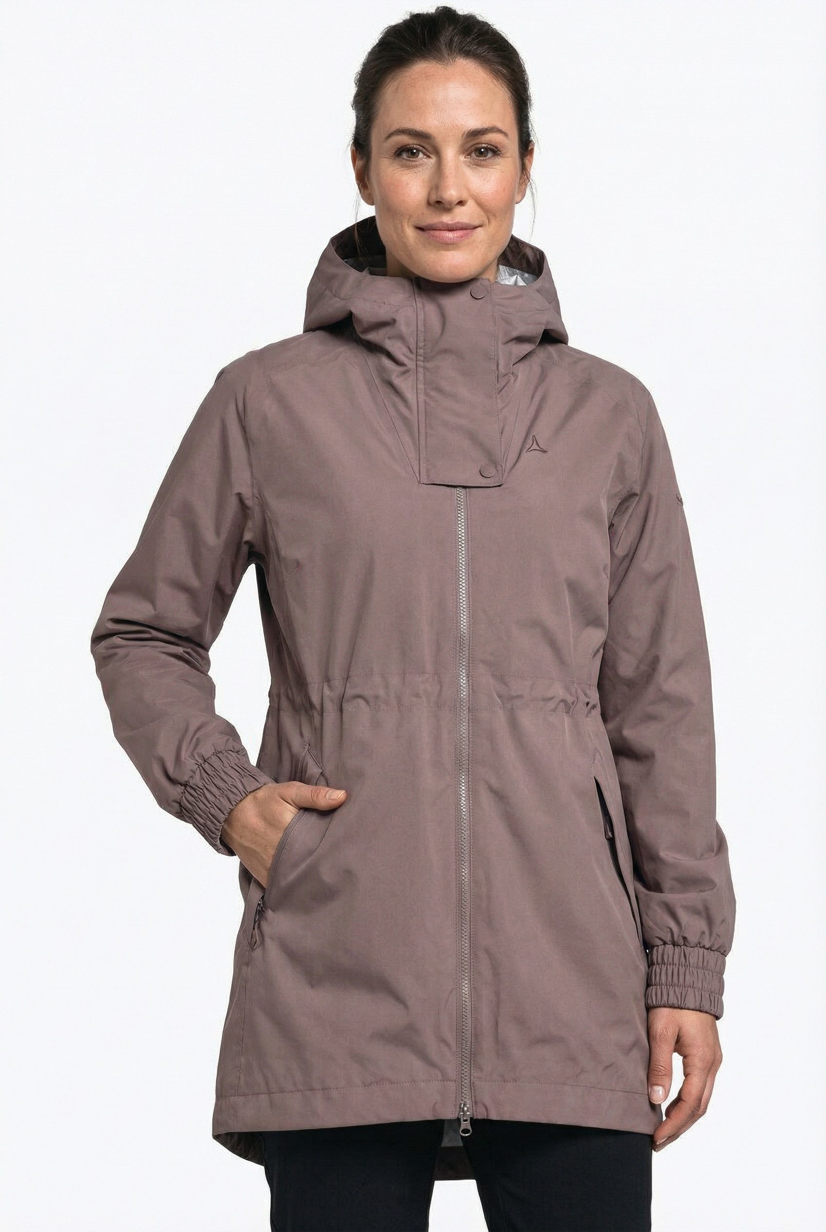Schöffel Parka Parka Style Bohorok WMS Oversize-Passform mit Raglanärmeln, Taillenzug