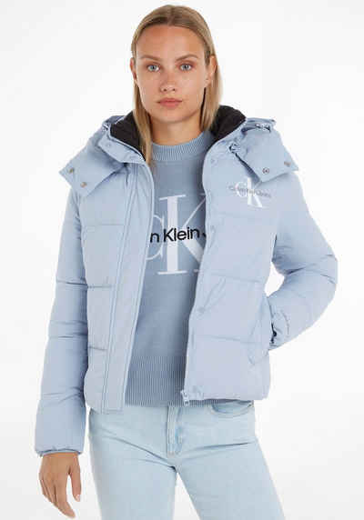 Calvin Klein Jeans Outdoorjacke »MONOLOGO MW SHORT PUFFER« mit Calvin Klein Logoschriftzug am Ärmel