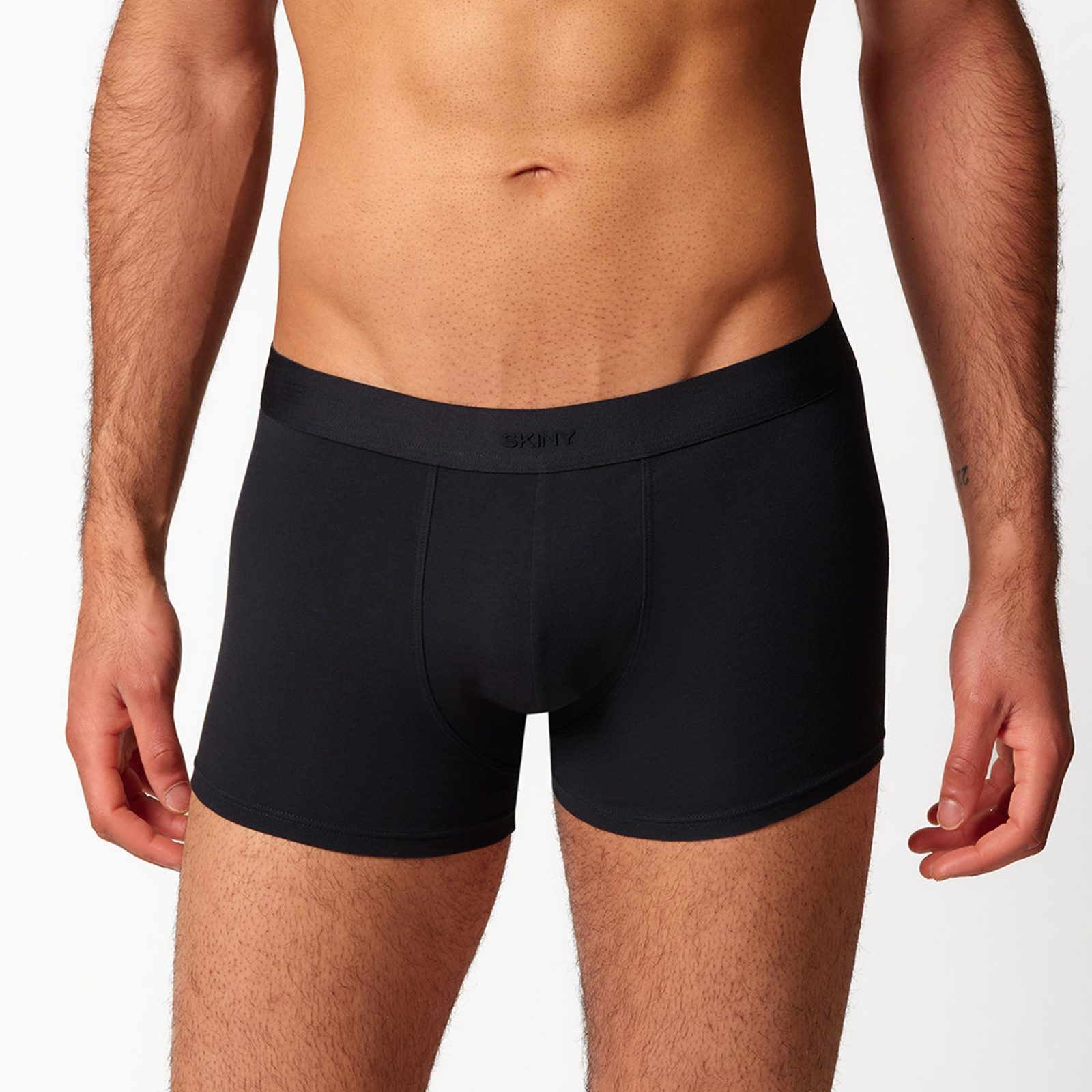 Skiny Trunk Cotton Multipack (3-St., 3er Set) mit kleinem Markenschriftzug auf dem Bund