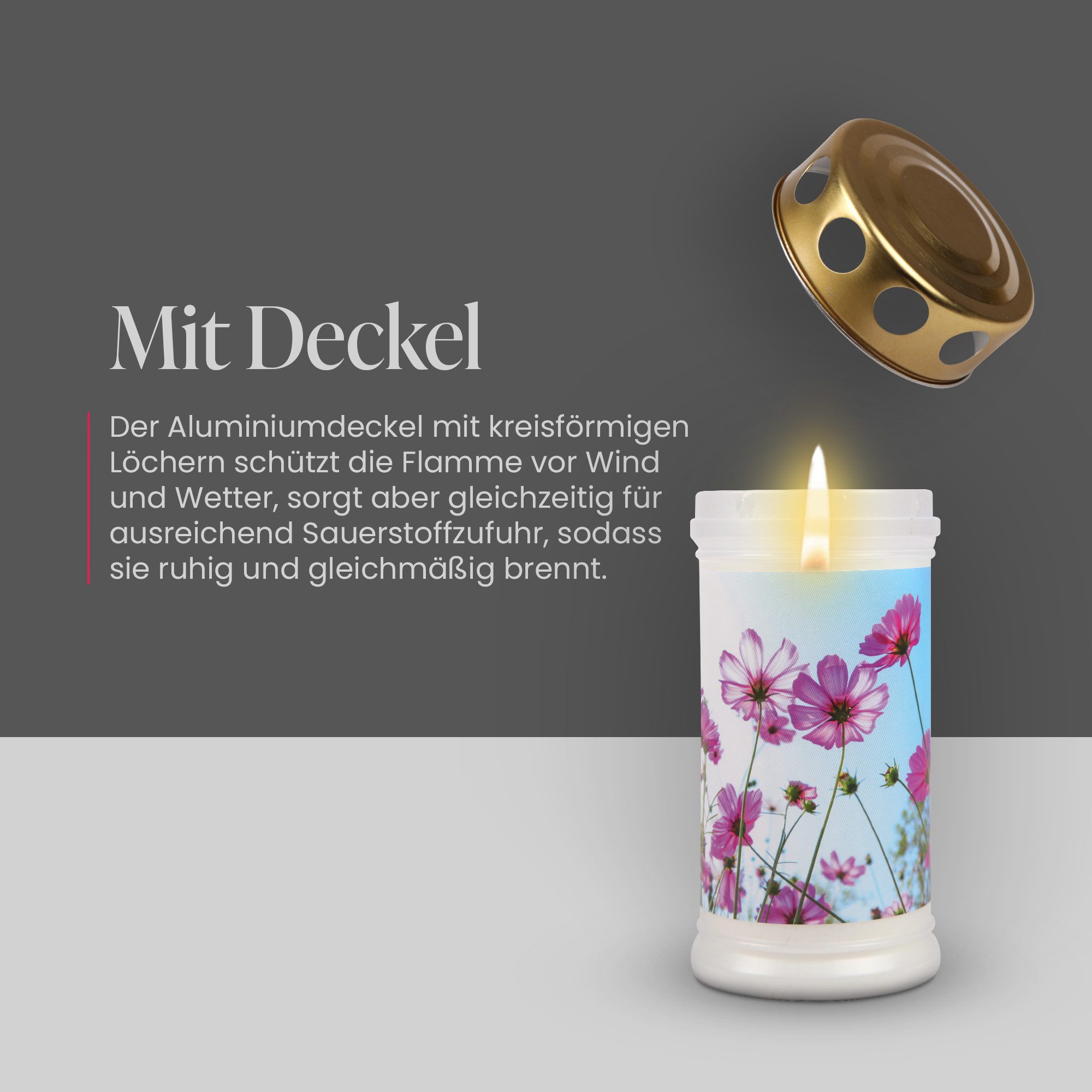 HS Candle Grabkerze Grablicht 72 Std. günstig online kaufen