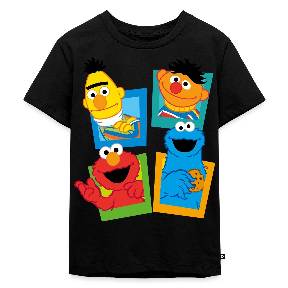 Spreadshirt T-Shirt Sesamstraße Kacheln Ernie und Bert Kinder Premium T-Shirt (1-tlg)
