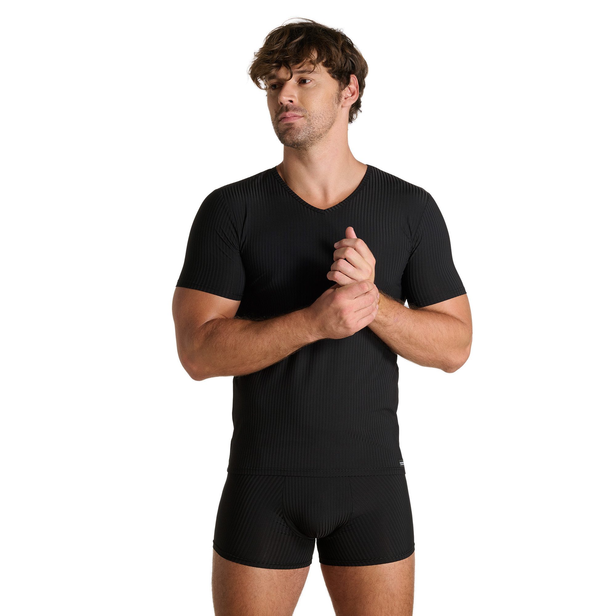 Bruno Banani V-Shirt ANTISTRESS 2.0 V-Neck, hüftbedeckend, elastisch günstig online kaufen