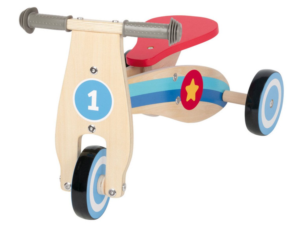 D&I Laufrad Playtive Rutschrad Holz Lauflernrad Dreirad Aktiv-Spielzeug ab 1 Jahr