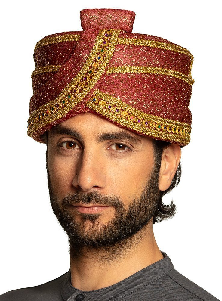 Boland Kostüm Maharadscha Turban, Kopfbedeckung im Stile indischer Herrscher