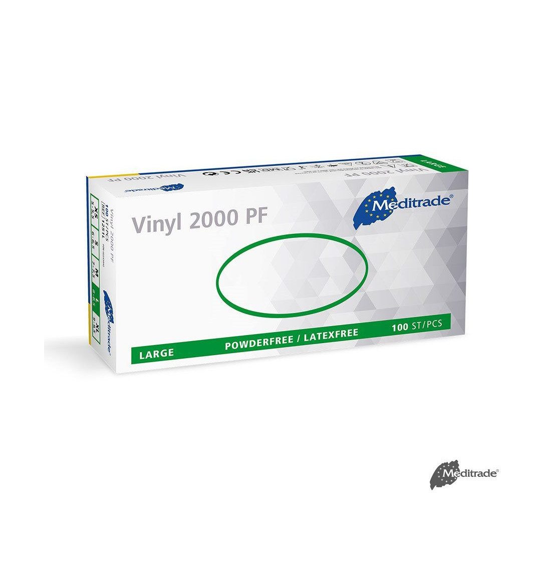 DocMed Einweghandschuhe Vinyl 2000 U.-Handschuhe Vinyl, PF, Gr. S/M/L/XL (Einmalhandschuhe, 100-St., Hohe Elastizität und angenehmer Tragekomfort) Puderfrei und unsteril für eine hautfreundliche Anwendung