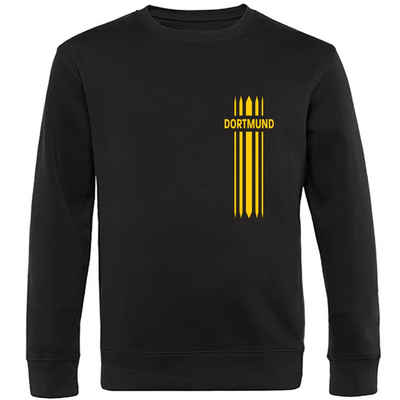 multifanshop Sweatshirt Dortmund - Streifen - Pullover