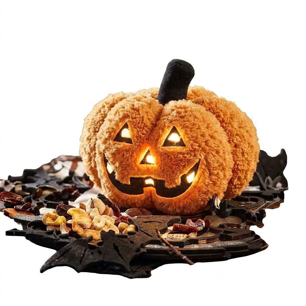 Home-trends24.de LED Dekofigur Kürbis LED Kürbisse Herbst Deko Halloween Ø 17