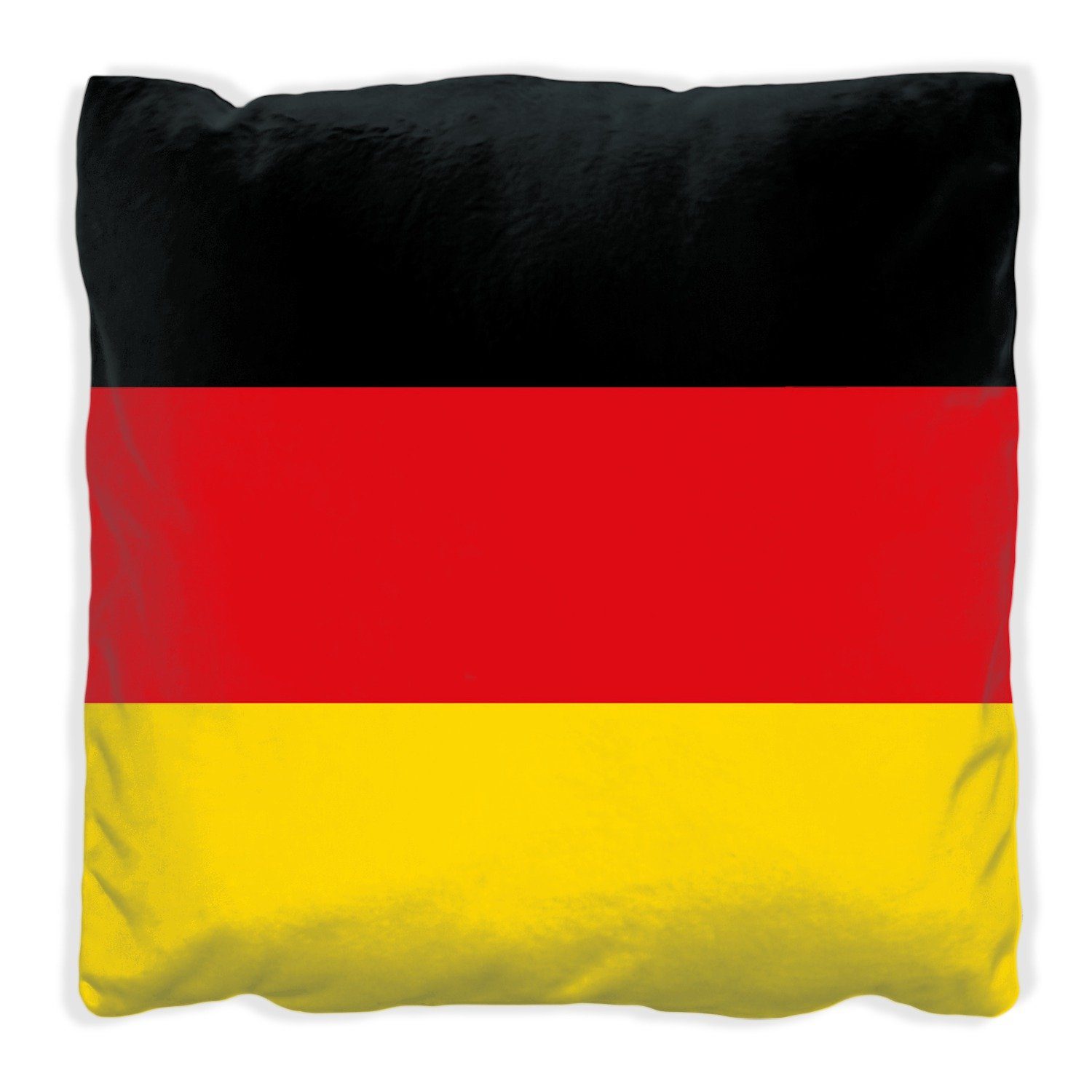 handgenäht Deutsche Flagge, Dekokissen Wallario
