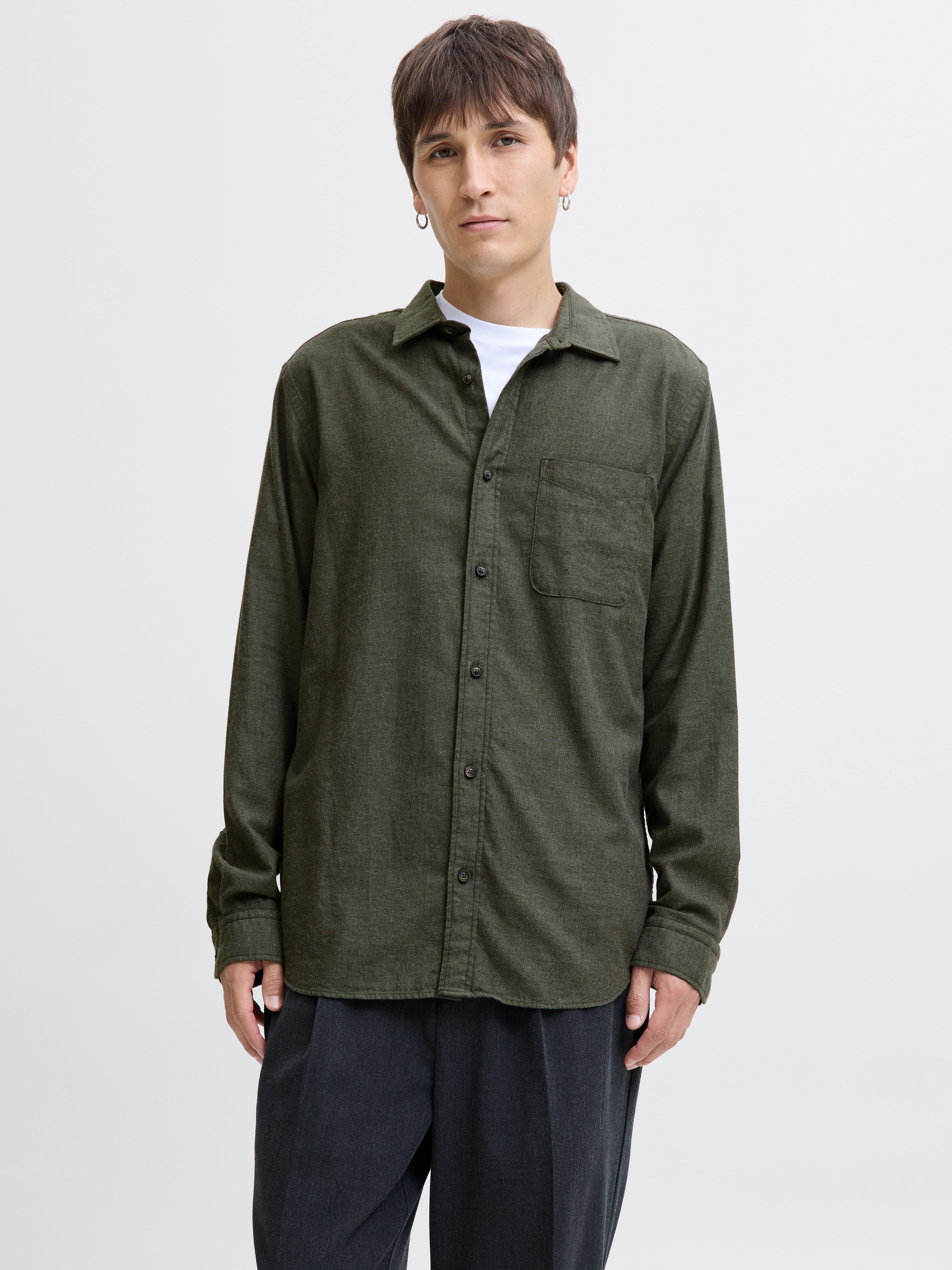 Jack & Jones Langarmhemd JJECLASSIC MELANGE günstig online kaufen