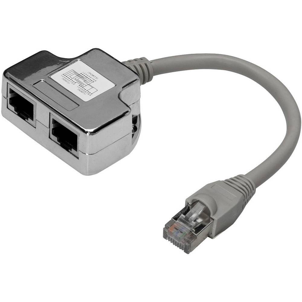 CAT 5e Patchkabel-Adapter, 2x CAT 5e, geschirmt Netzwerk-Adapter
