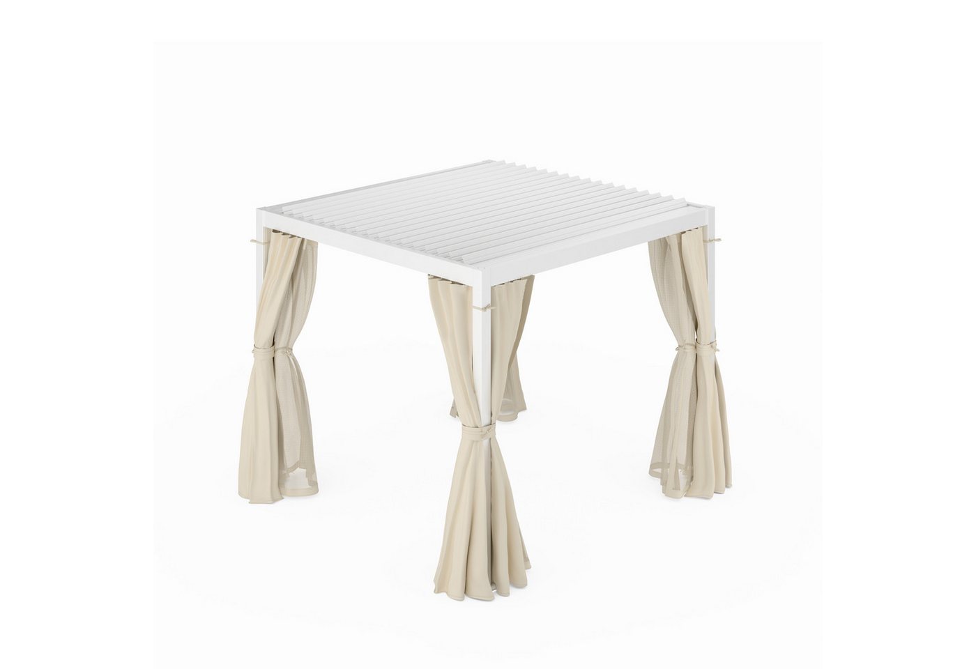 Thumbnail - blumfeldt Pavillon LuminaHaven, (Set), Gartenpavillon Outdoor Garten Moskitonetzen Vorhängen 250x300x300 cm