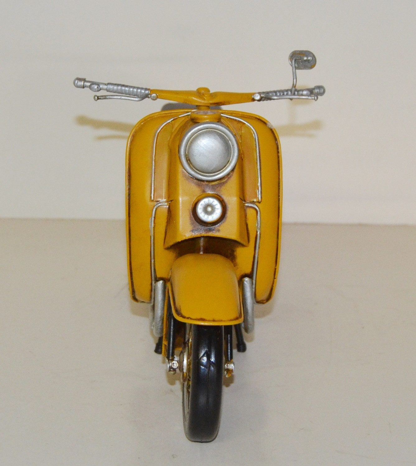 JS GartenDeko Modellmotorrad Blech Simson Roller Schwalbe Nostalgie Modellmotorrad Oldtimer L 29cm