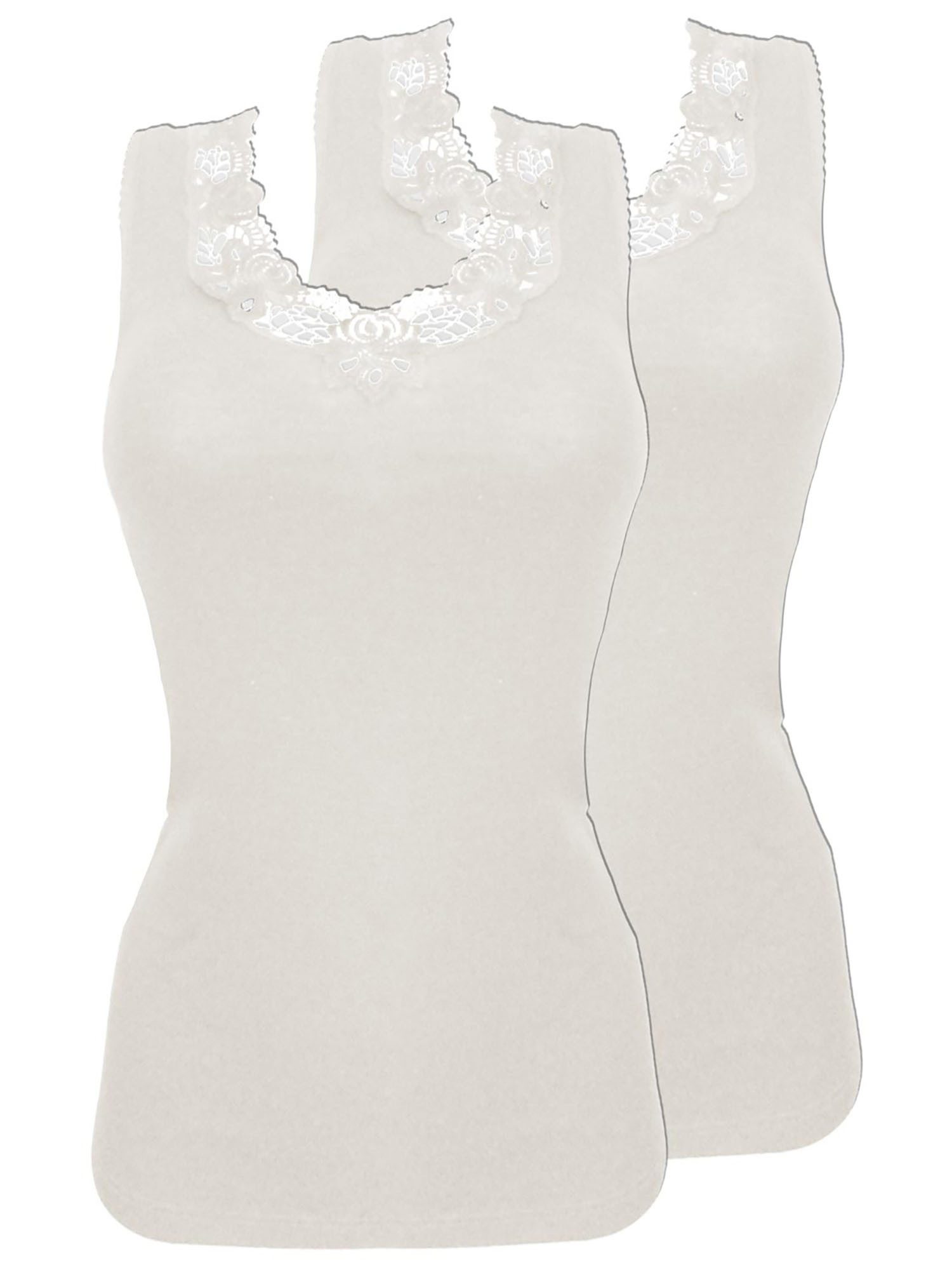 Sangora Thermounterhemd 2er Sparpack Damen Unterhemd Wolle (Spar-Set, 2-St)