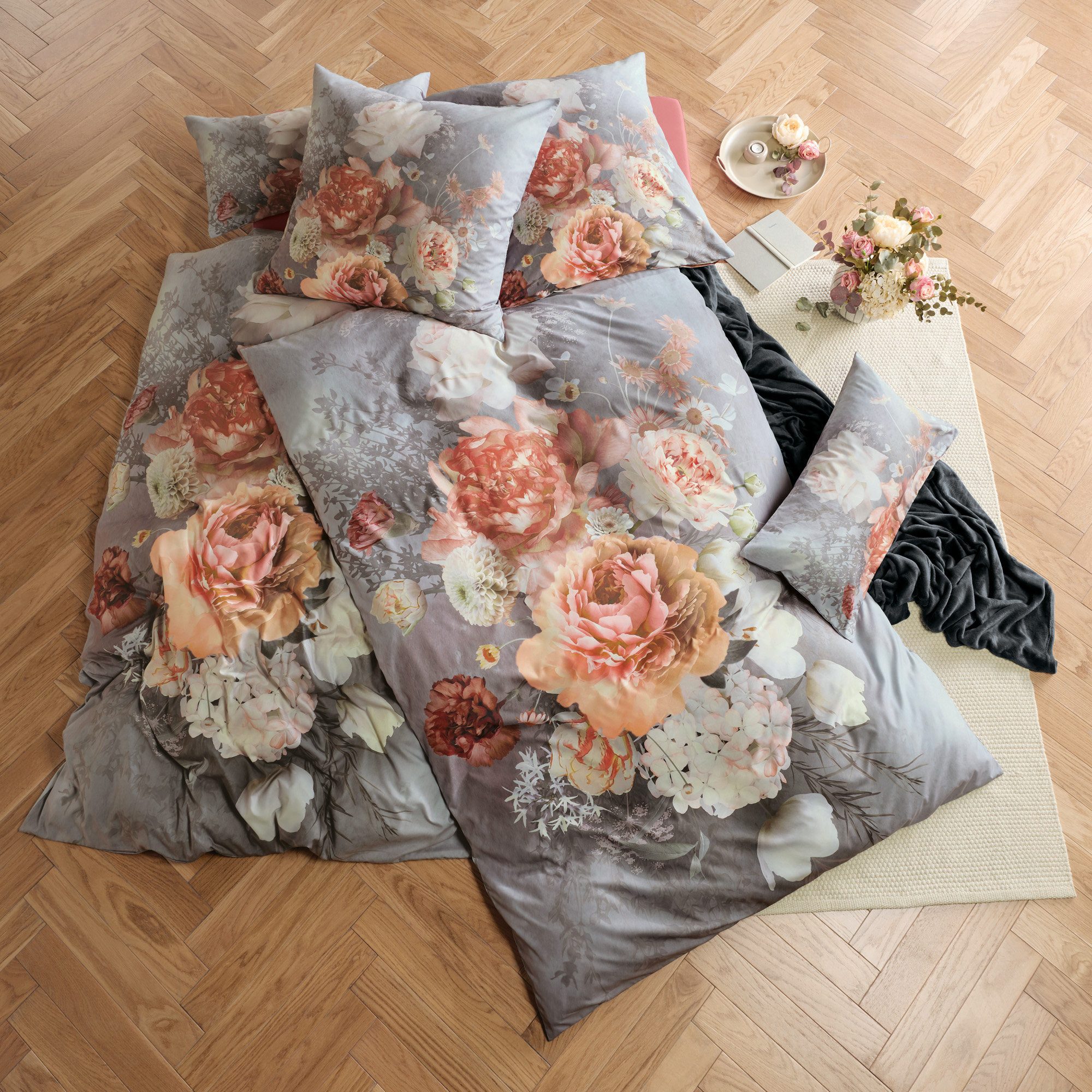REDBEST Bettwäsche Bettwäsche, Microfaser, Microfaser-Satin Blumen günstig online kaufen