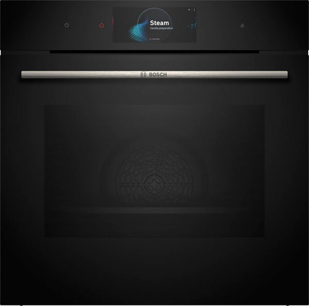 BOSCH Dampfbackofen Serie 8 HSG7584B1, mit Teleskopauszug nachrüstbar, ecoClean Direct, AirFry-Funktion