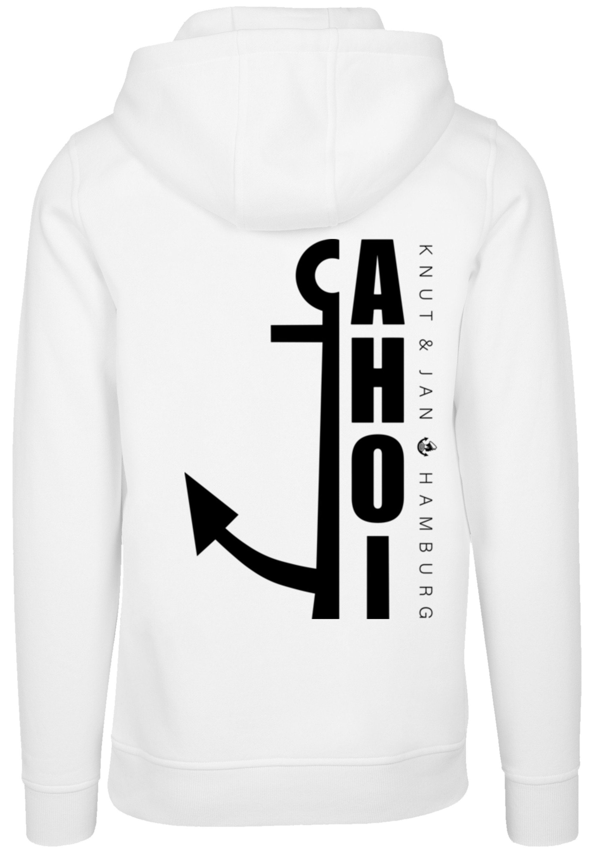 & Jan F4NT4STIC Print Kapuzenpullover Knut Ahoi Anker Hamburg Crop