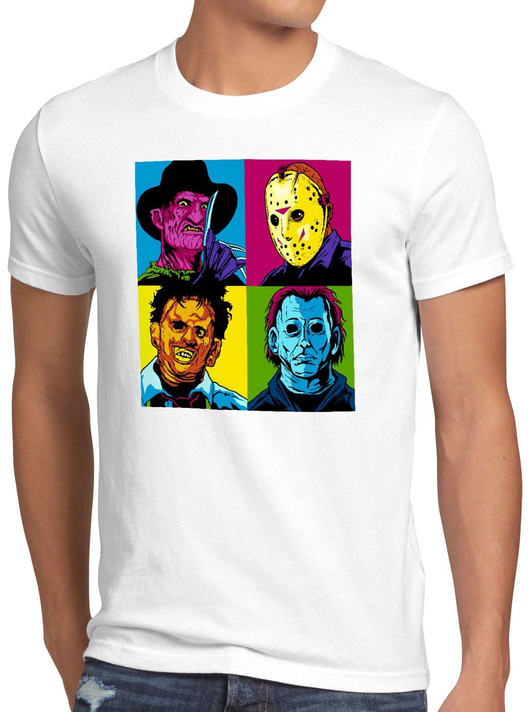 style3 T-Shirt Pop-Art Grusel freddy jason günstig online kaufen