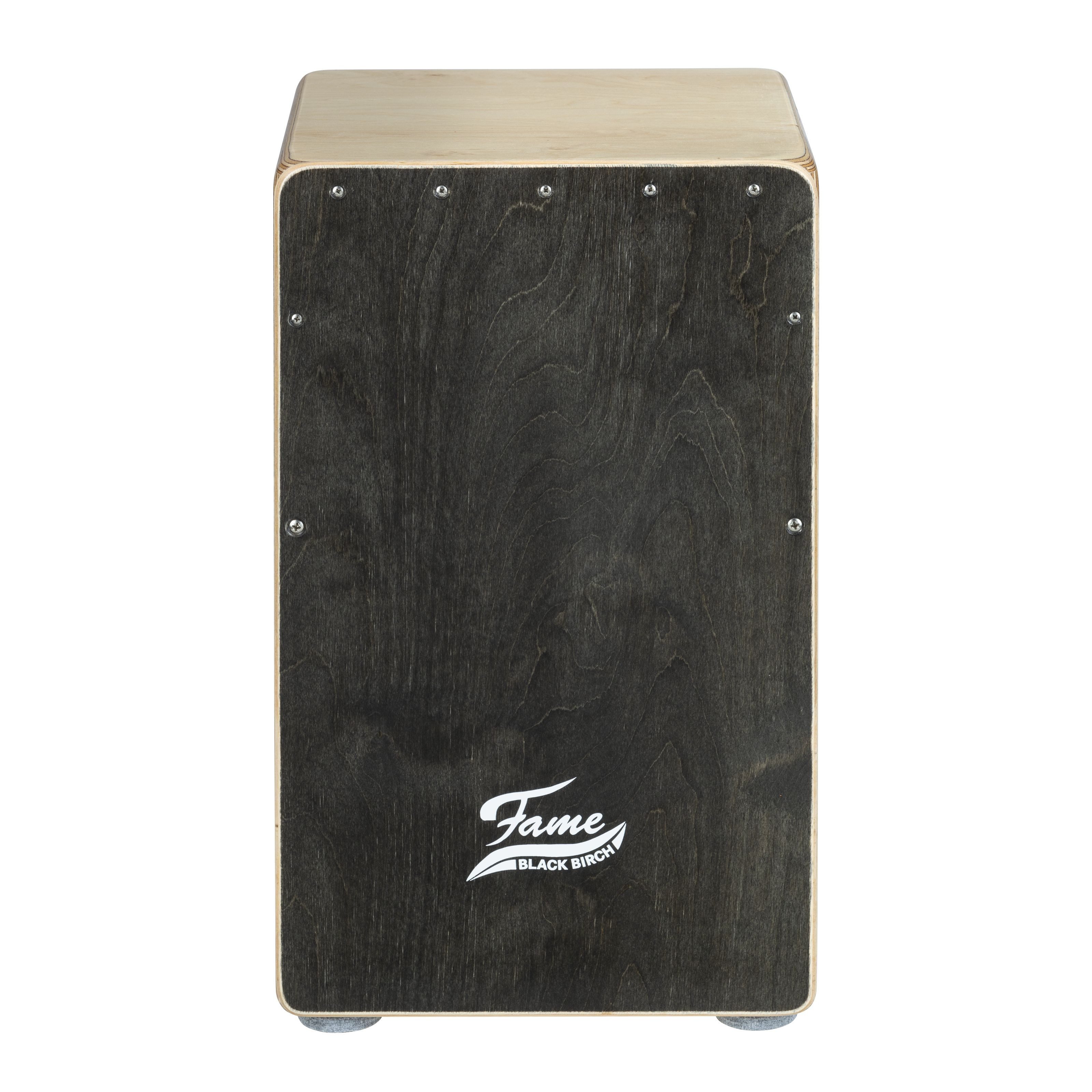 FAME Cajon,Black Birch Cajon Drum-Box Birke Made in Germany Tiefer Bass Snare-Effekt Sitztrommel Trommel für Unterwegs, Percussion, Cajons, Black Birch Cajon, Drum-Box, Tiefer Bass