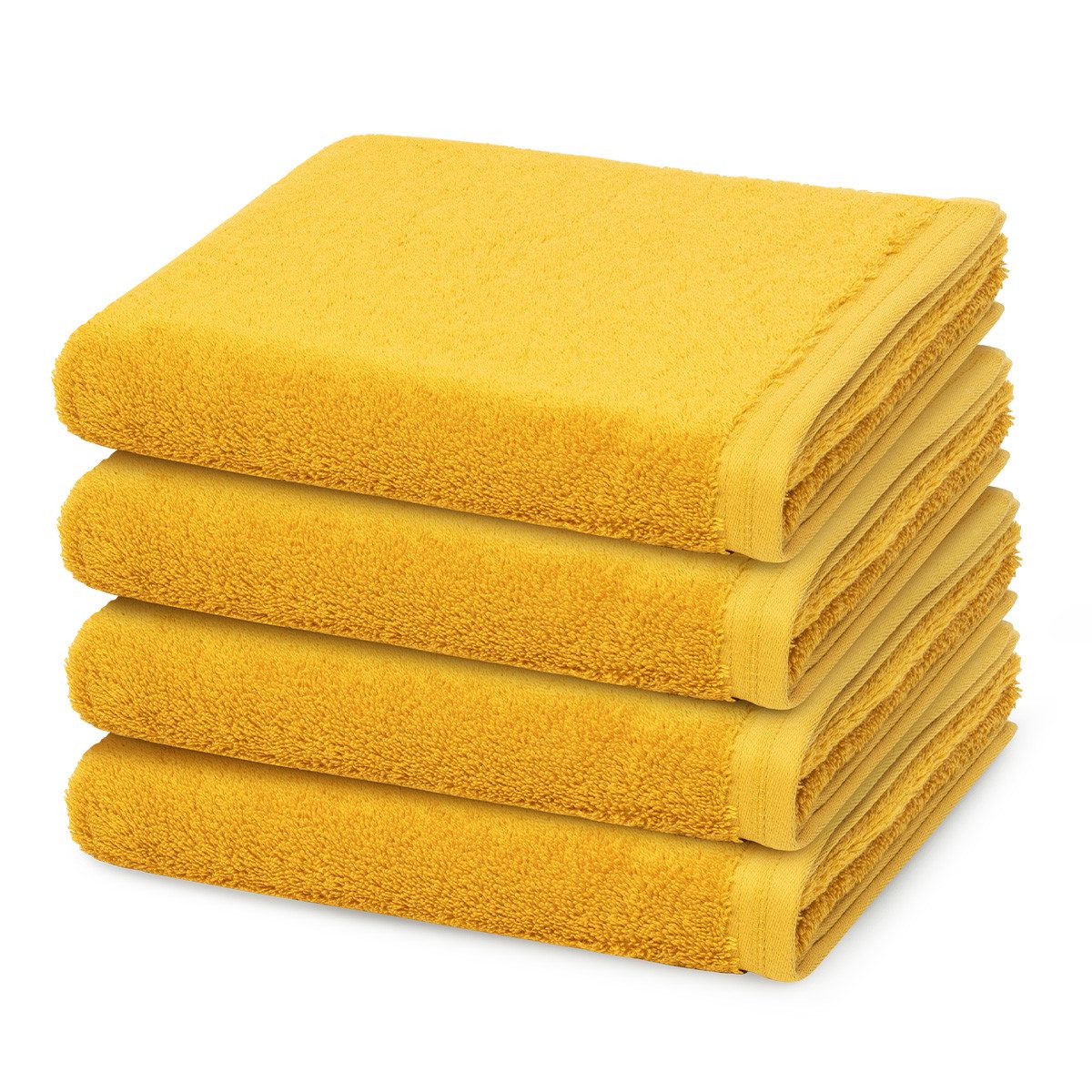 Vossen Handtuch Set Vegan Life, Frottee (Spar-Set, 4-St), 4 X Handtuch im Set - Baumwolle - Saugstark