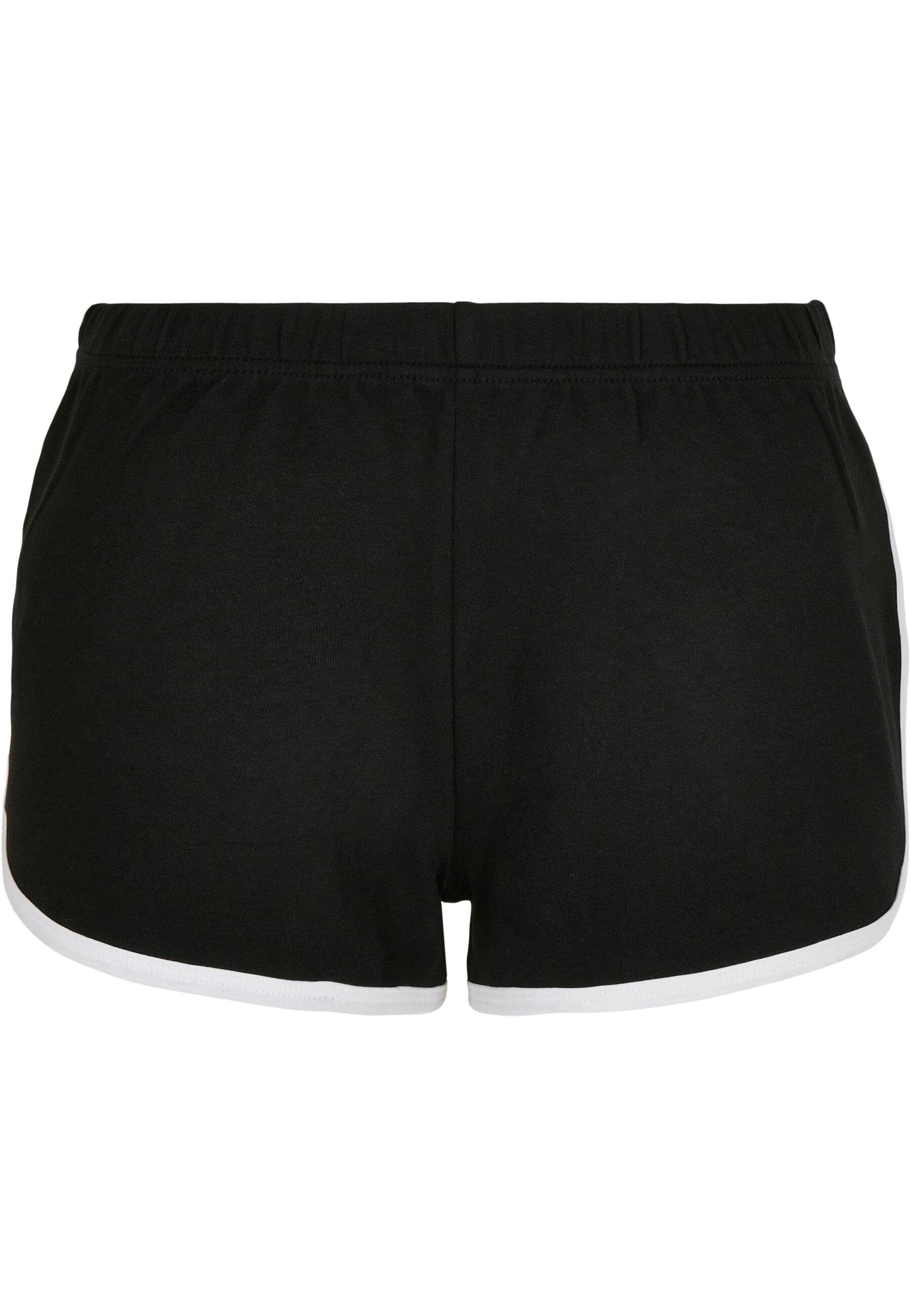 URBAN CLASSICS Stoffhose Urban Classics Damen Ladies Organic Interlock Retro Hotpants (1-tlg)