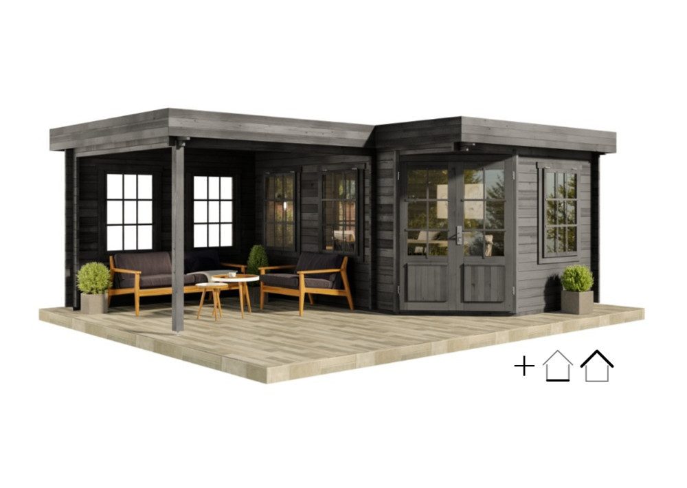 Alpholz Gartenhaus Holz Set - 5-Eck günstig online kaufen