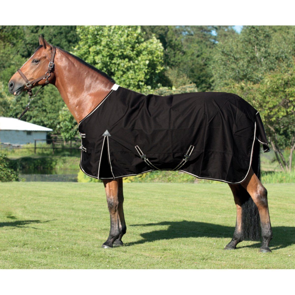 eldorado Pferde-Regendecke ELDORADO Regendecke für Pferde - schwarz - 135 cm