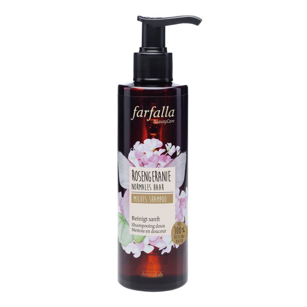 Farfalla Essentials AG Haarshampoo Rosengeranie - Mildes Shampoo 200ml