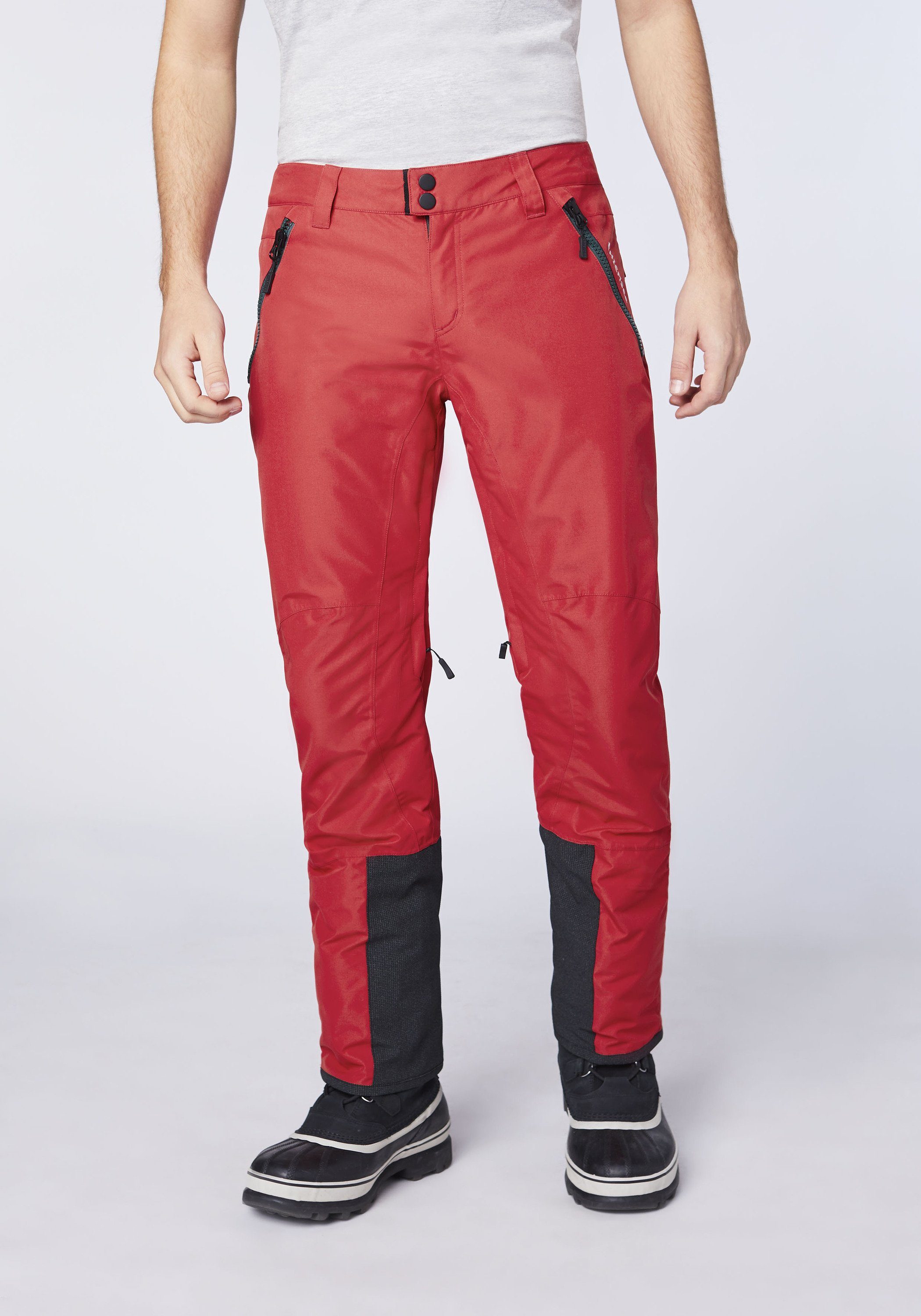 1 Schneefang rot dunkel Skihose Chiemsee Sporthose mit