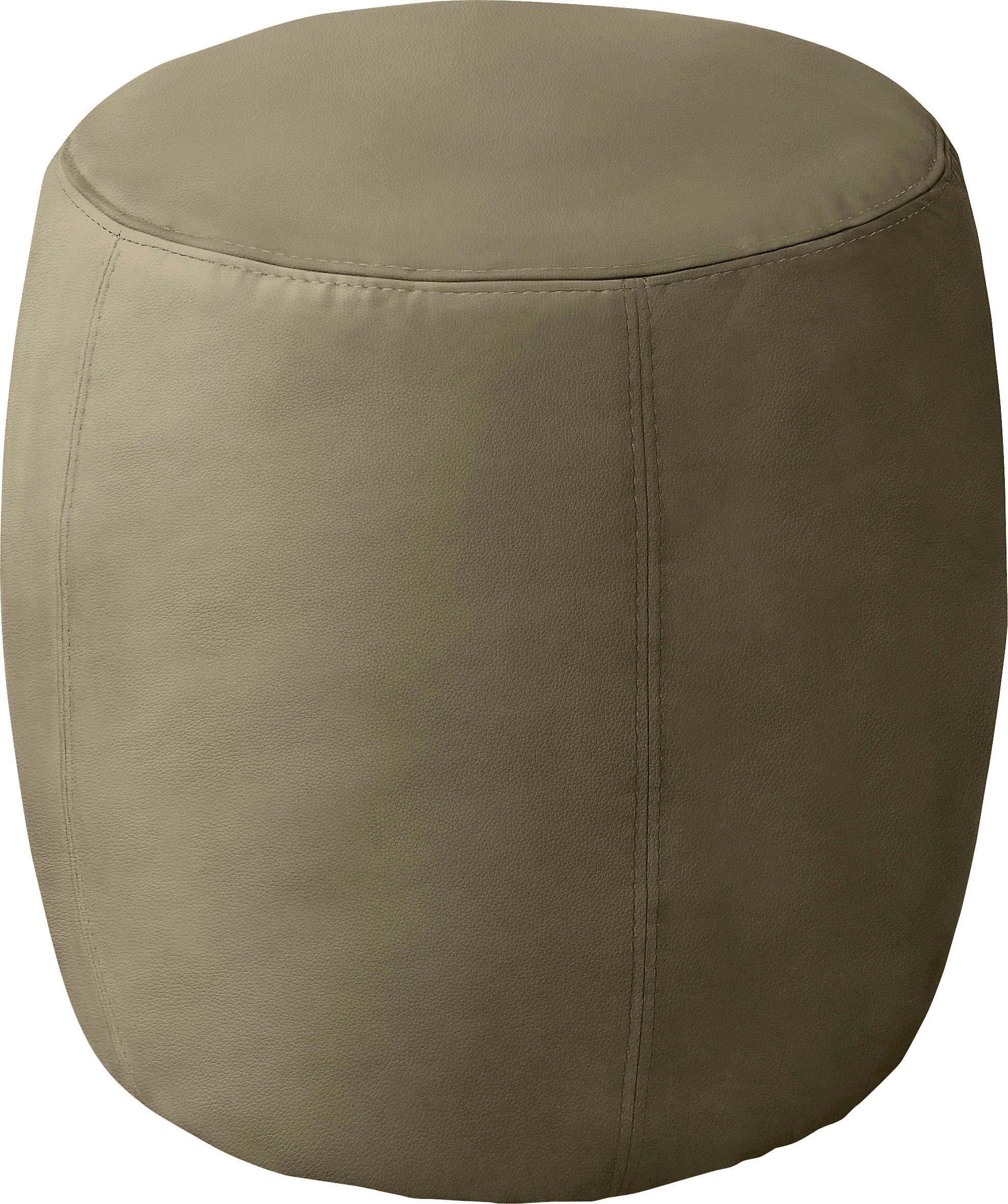SCHÖNER WOHNEN-Kollektion Polsterhocker Tiny, in Velours oder Echtleder, B/T/H: 35/35/40 cm
